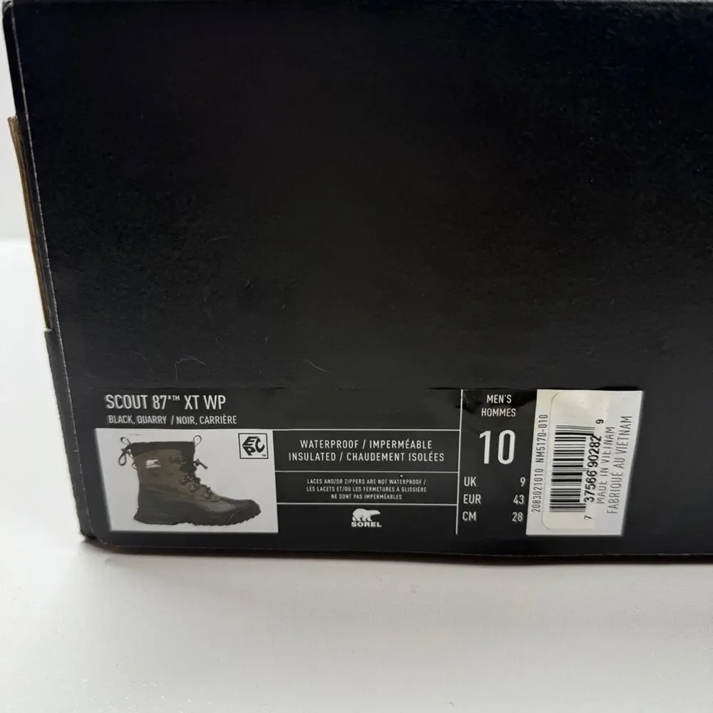 NIB Sorel Men's Scout 87' XT Waterproof Insulated Winter Boots Size: 10